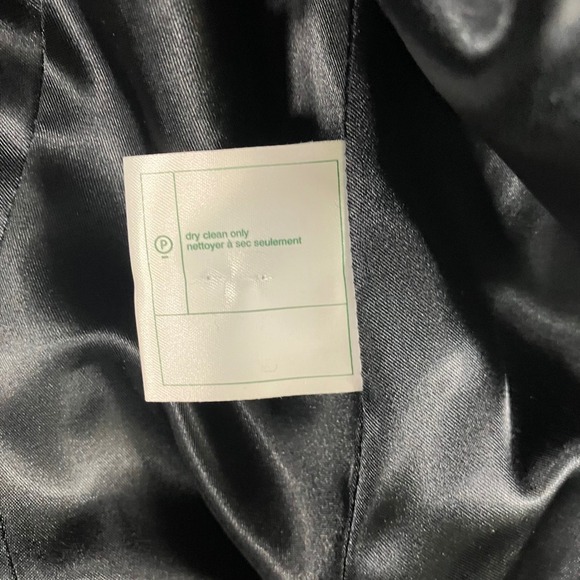 Vtg Laura Ashley Wool Coat Women 12 Full Length Double Breasted Velvet Collar - Picture 14 of 16